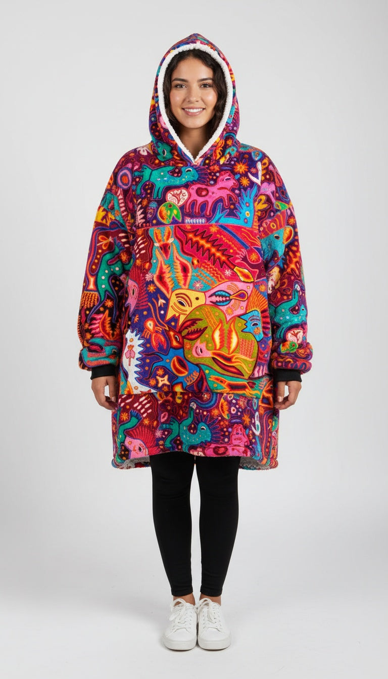 Kaleido Critters Big Hoodie