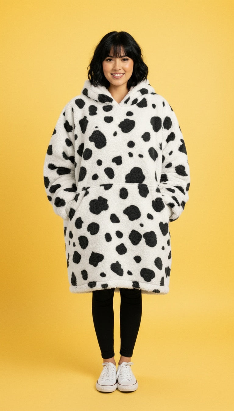 Dalmatian Print Big Hoodie