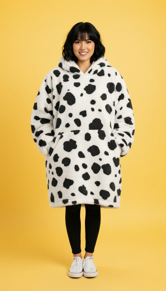 Dalmatian Print Big Hoodie