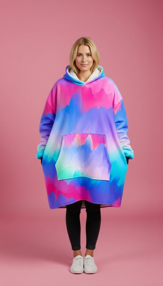 Neon Sunset Big Hoodie