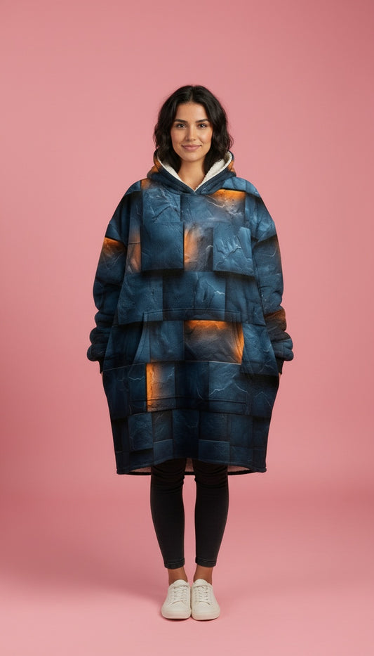 Midnight Mosaic Big Hoodie